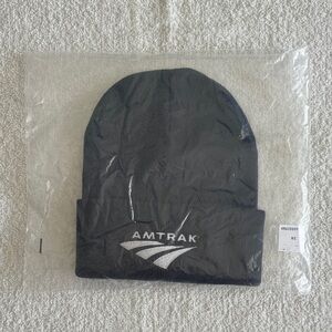 Amtrak Dark Blue Beanie Hat with White Logo